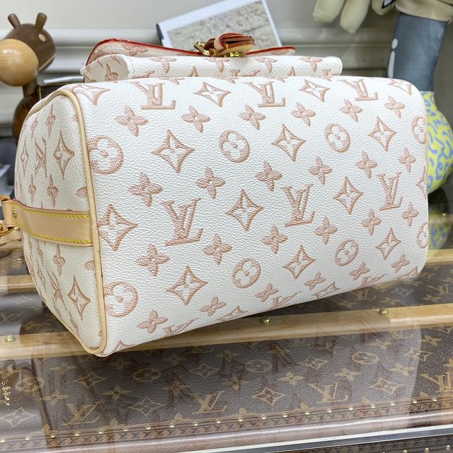 Louis vuitton original coated canvas speedy 25 M20919 beige