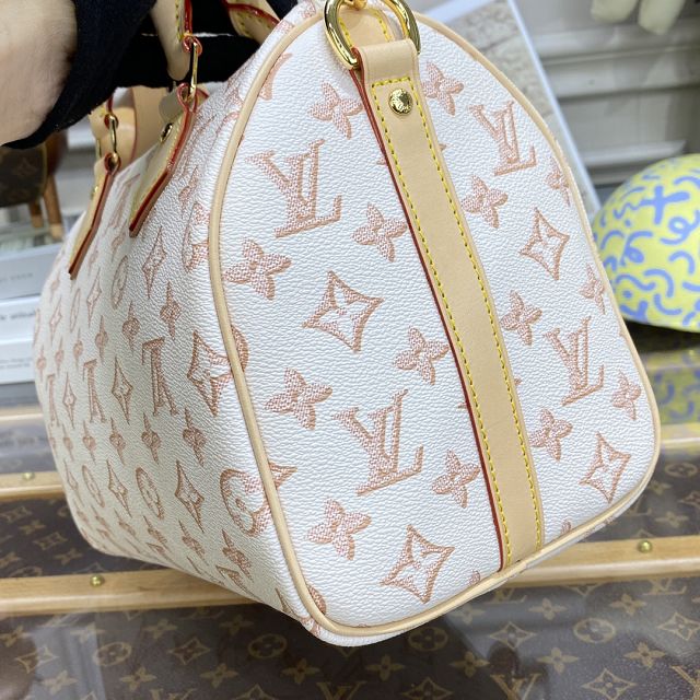 Louis vuitton original coated canvas speedy 25 M20919 beige