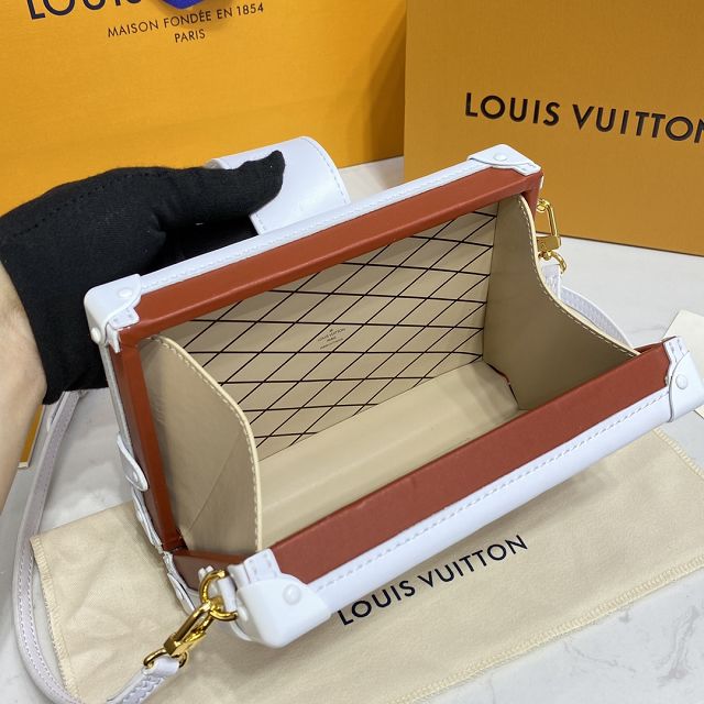 Louis vuitton original lambskin petite malle handbag M20764 brown
