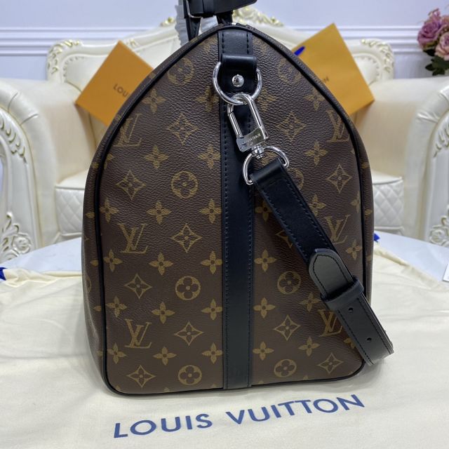 Louis vuitton original monogram canvas keepall 50 bag M56712 black