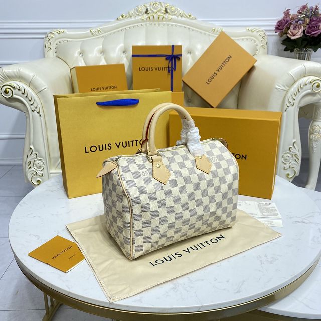 Louis vuitton original damier azur speedy 25 N41371(no strap)