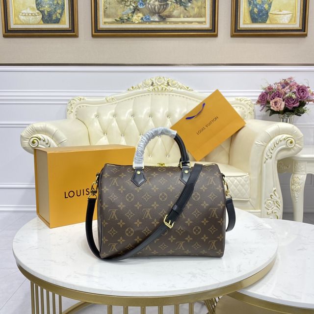 Louis vuitton original monogram canvas speedy 30 M41112 black