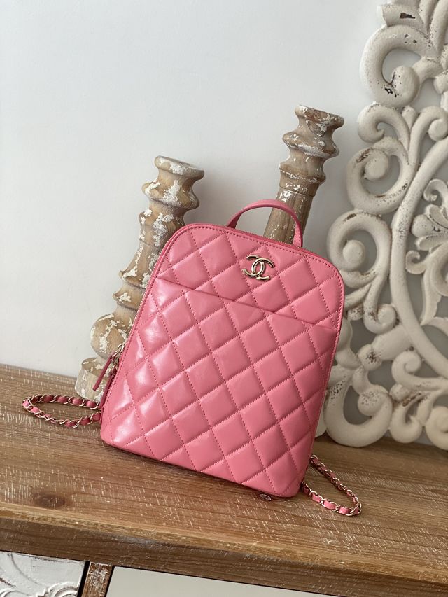 CC original calfskin small backpack AS3332 pink