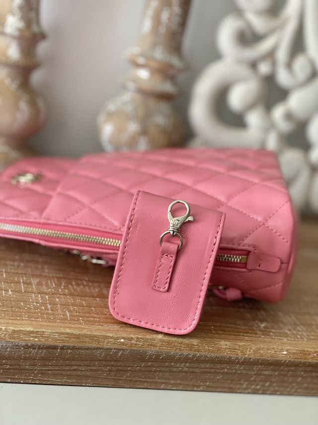CC original calfskin small backpack AS3332 pink