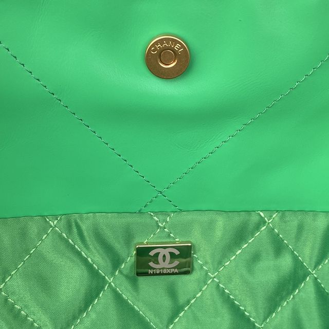 CC original calfskin 22 large handbag AS3262 green