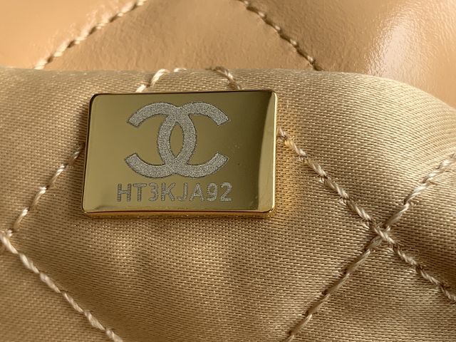 CC original calfskin 22 medium handbag AS3261 beige