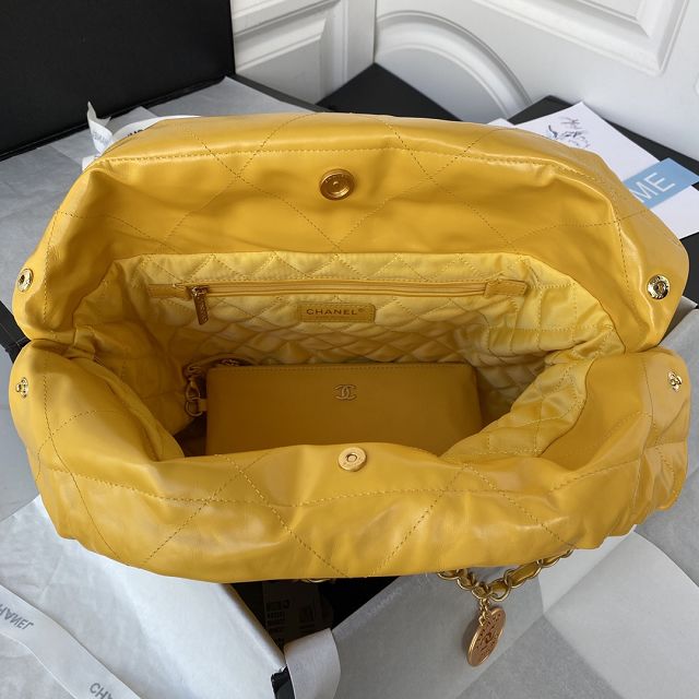 CC original calfskin 22 medium handbag AS3261 yellow