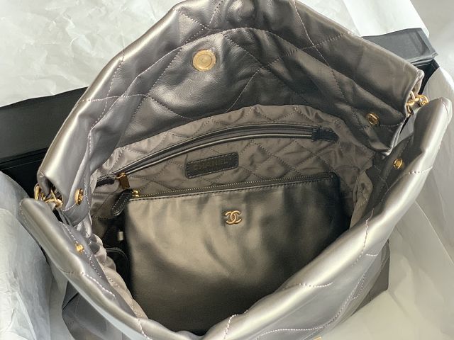  CC original calfskin 22 small handbag AS3260 ruthenium