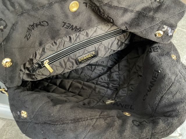 CC original velvet 22 small handbag AS3260 black