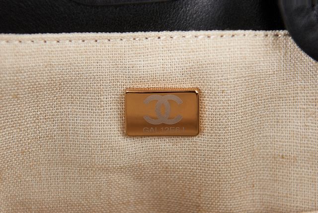 CC original calfskin small shopping bag AS3257 black