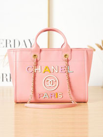CC original calfskin small shopping bag AS3257 pink