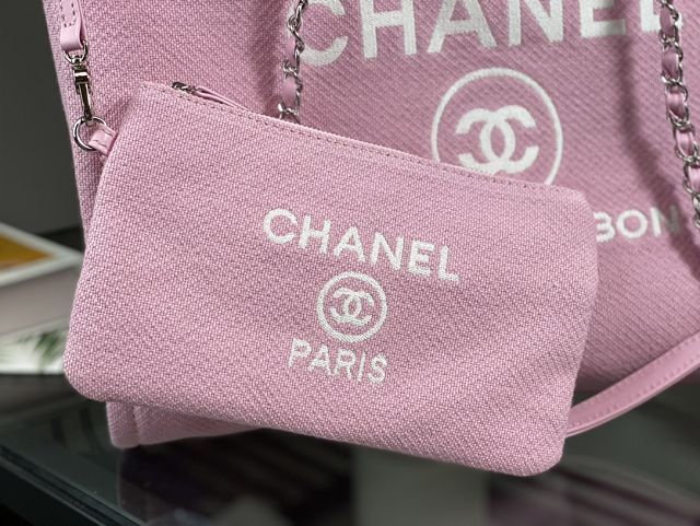 CC original mixed fibers large shopping bag A66941 pink
