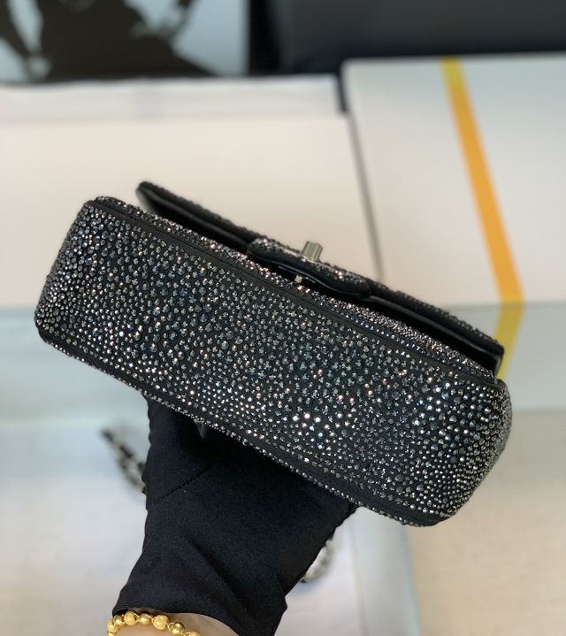 CC original sequins mini flap bag AS3523 black