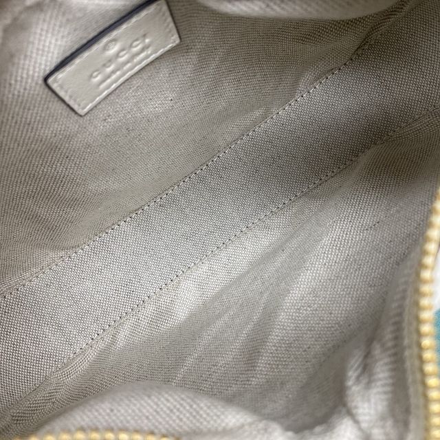 2022 GG original calfskin attache small shoulder bag 699409 white