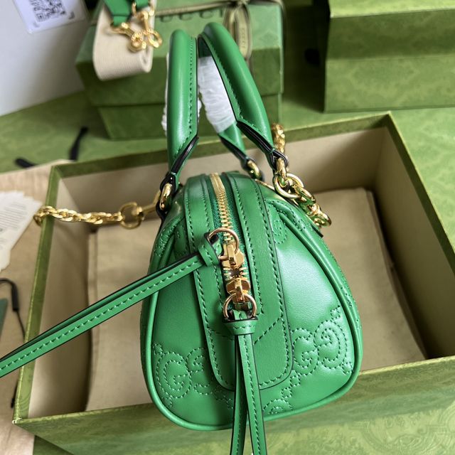 2023 GG original matelasse leather mini bag 702251 green