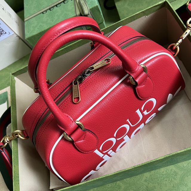 GG original calfskin mini duffle bag 702397 red