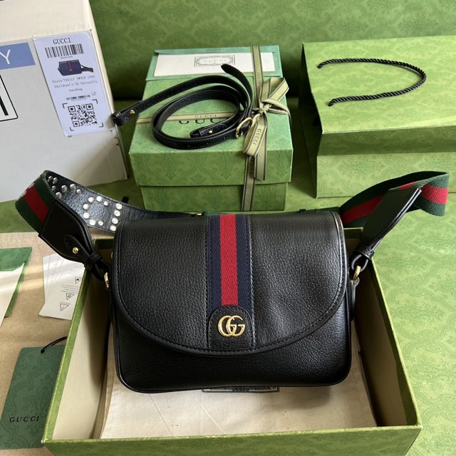 2022 GG original black ophidia mini shoulder bag 722117 black