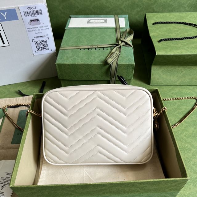 2022 GG original matelasse leather multi-use mini bag 699758 white