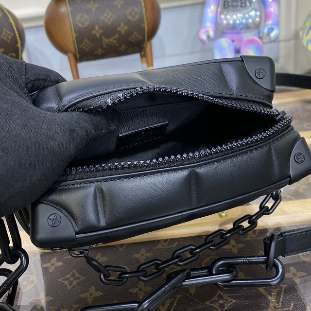 2022 Louis vuitton original calfskin mini soft trunk M81611 black