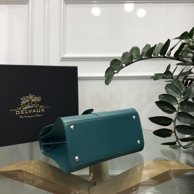 Delvaux original box calfskin brillant bag MM AA0555 green