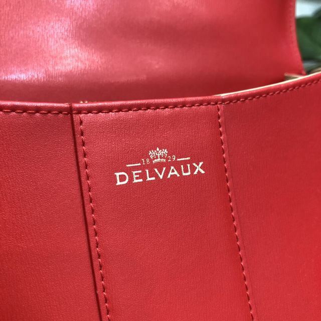 Delvaux original box calfskin brillant bag MM AA0555 red