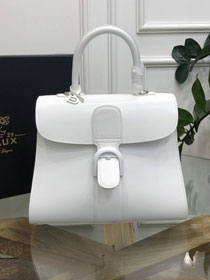 Delvaux original box calfskin brillant bag MM AA0555 white