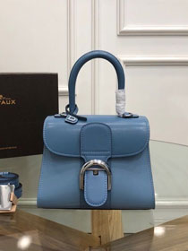 Delvaux original box calfskin brillant mini bag AA0406 blue