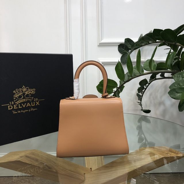 Delvaux original box calfskin brillant mini bag AA0406 brown&beige