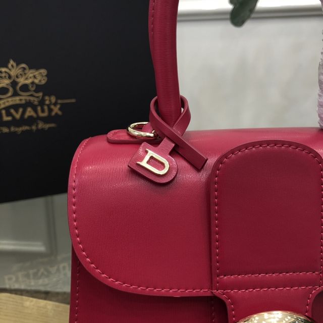 Delvaux original box calfskin brillant mini bag AA0406 burgundy