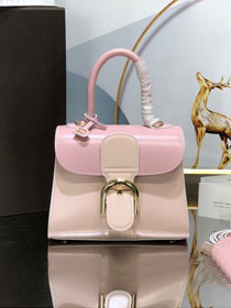 Delvaux original box calfskin brillant mini bag AA0406 pink