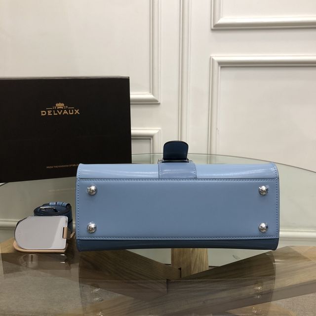Delvaux original box calfskin brillant small bag AA0417 blue