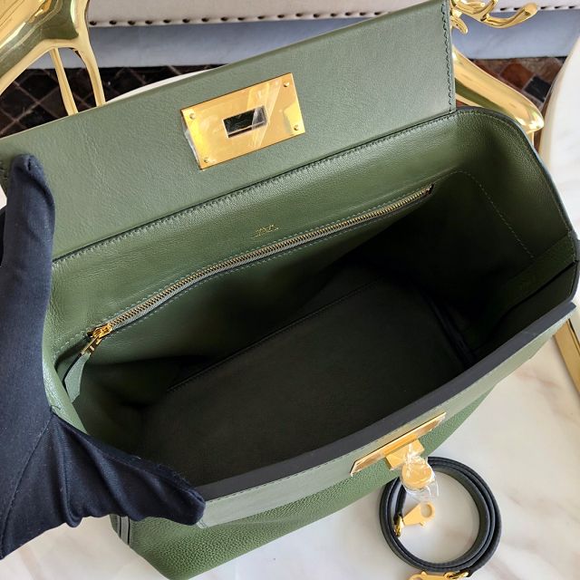 Hermes original togo leather kelly 2424 bag HH03699 canopee