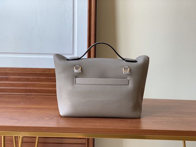 Hermes original togo leather small kelly 2424 bag HH03698 gris asphalte