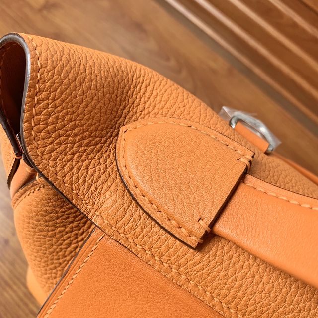 Hermes original togo leather small kelly 2424 bag HH03698 orange