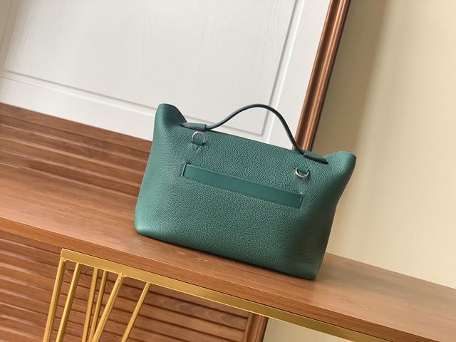 Hermes original togo leather small kelly 2424 bag HH03698 peacock green