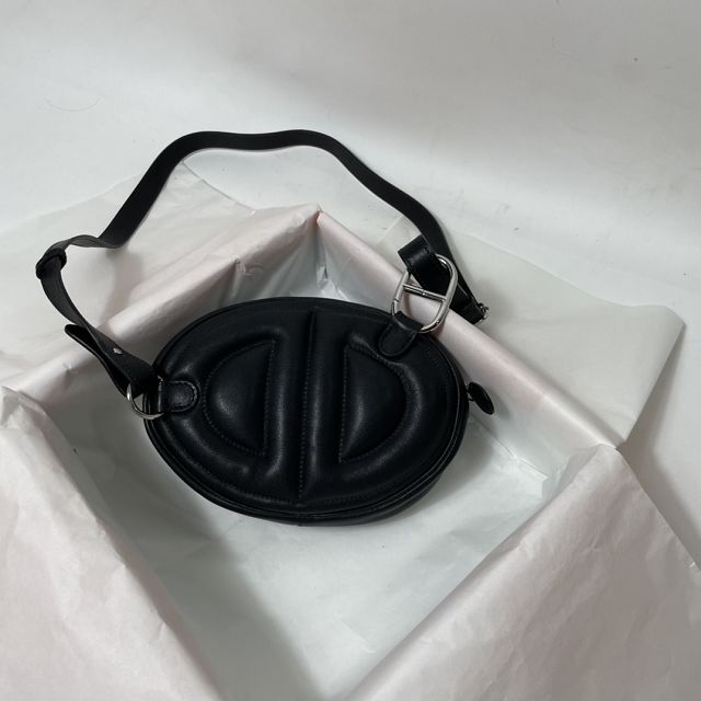 Hermes original swift leather roulis in-the-loop bag HR0019 black