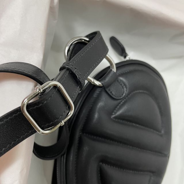 Hermes original swift leather roulis in-the-loop bag HR0019 black