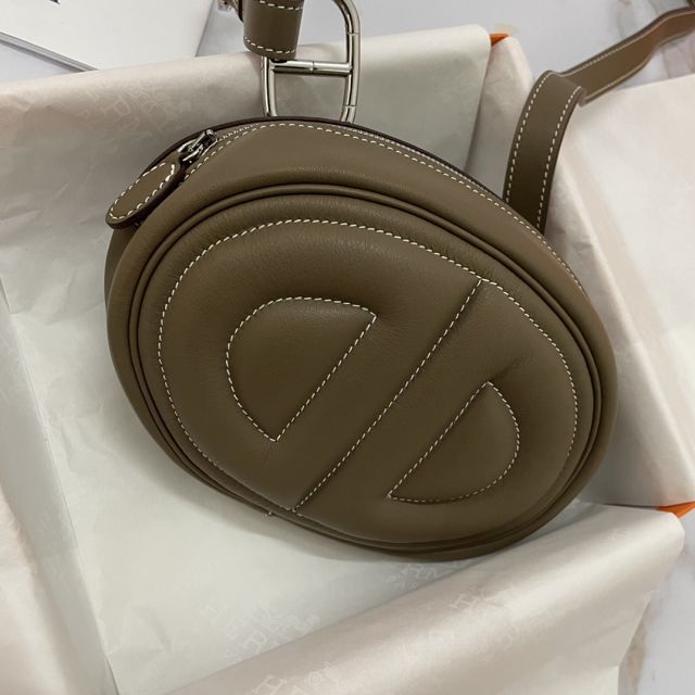 Hermes original swift leather roulis in-the-loop bag HR0019 etoupe grey