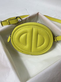 Hermes original swift leather roulis in-the-loop bag HR0019 lemon yellow