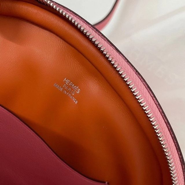 Hermes original swift leather roulis in-the-loop bag HR0019 pink