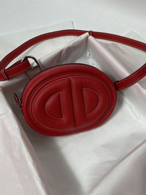 Hermes original swift leather roulis in-the-loop bag HR0019 red