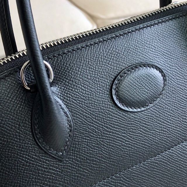 Hermes original epsom leather medium bolide 31 bag B031 black