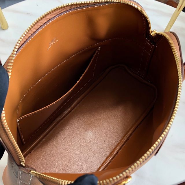 Hermes original epsom leather small bolide 27 bag B027 brown