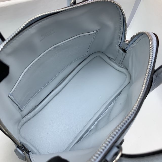 Hermes original chevre leather mini bolide bag H018 blue brume