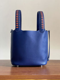 Hermes original epsom leather picotin lock 22 bag HP0022 electric blue