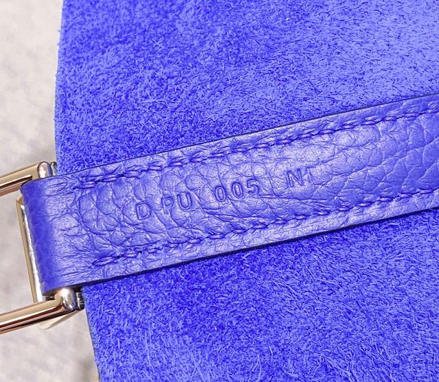 Hermes original togo leather small picotin lock bag HP0018 electric blue