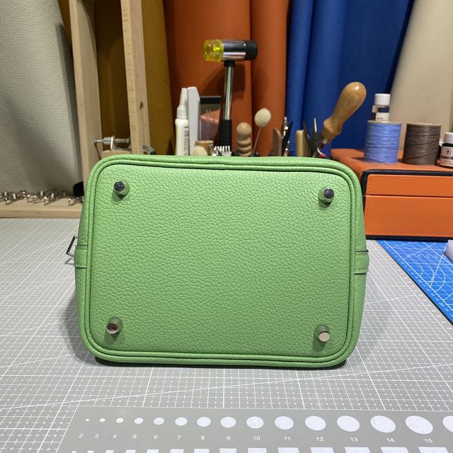 Hermes original togo leather small picotin lock bag HP0018 vert criquet