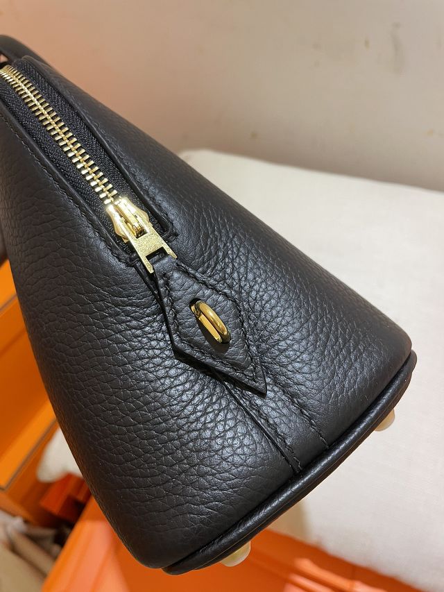 Hermes original togo leather bolide 25 bag B025 black