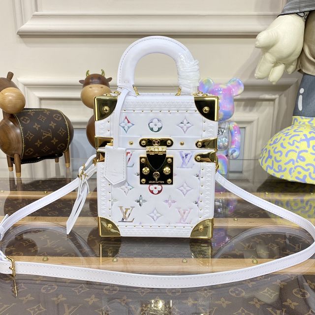 2023 Louis vuitton original calfskin box trunk M10117 white