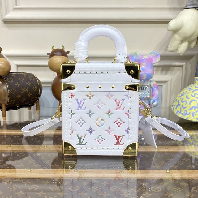 2023 Louis vuitton original calfskin box trunk M10117 white